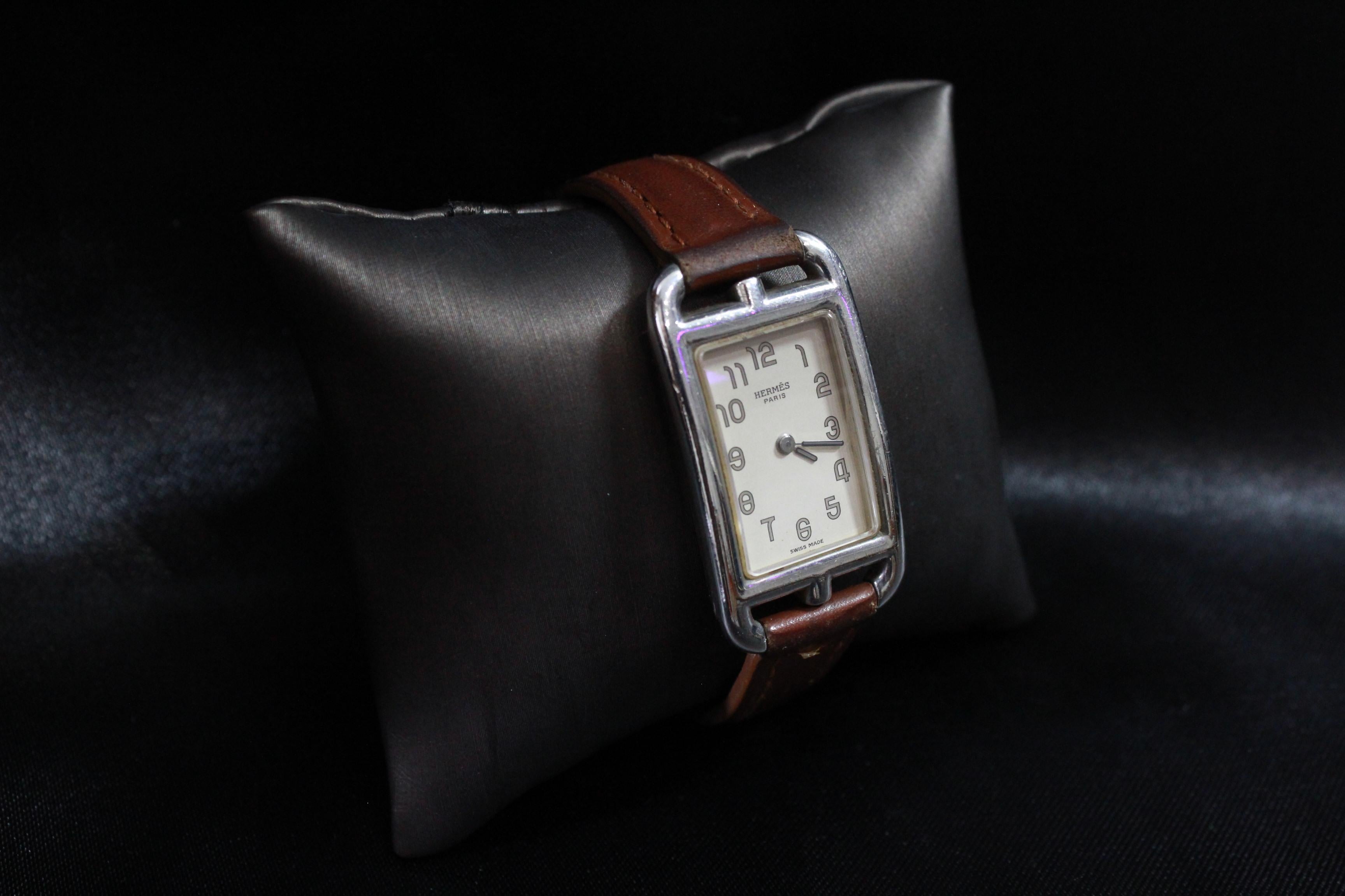 Hermes Cape Cod Watch Nantucket  Sterling Silver In Good Condition In Paris, FR