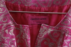 Vintage Christian Lacroix  Pink and Gold Lurex  Short Jacket. S 38