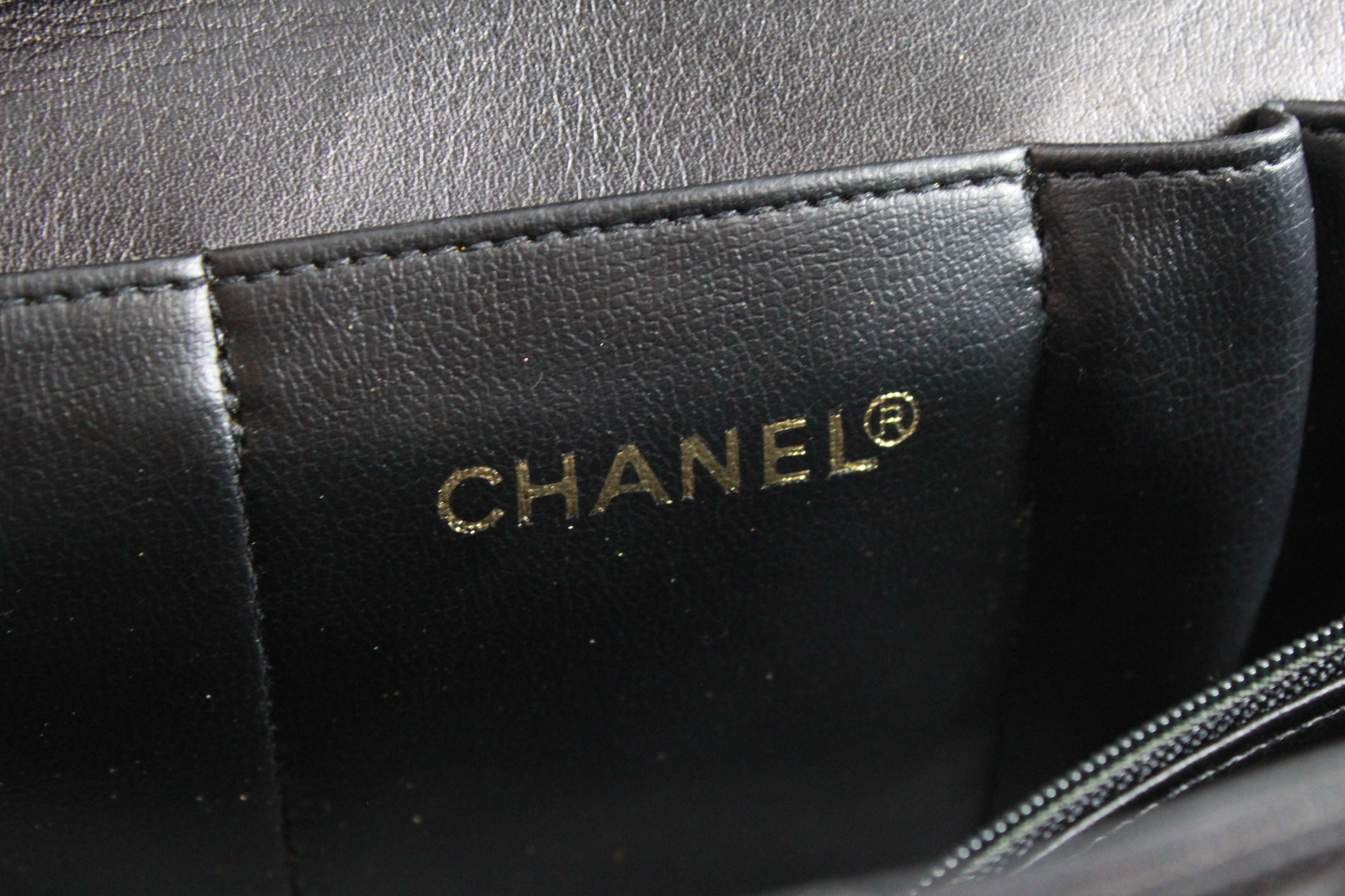 Chanel Briefcase in Black Lambskin leather 3