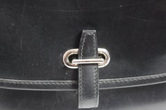 2003 Hermes Black Box Leather  Brown Balle de Golf Crossbody Bag