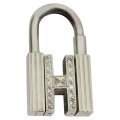 Hermes Touareg Sterling Silver Necklace or  Kelly / Birkin Bag Charm Lock