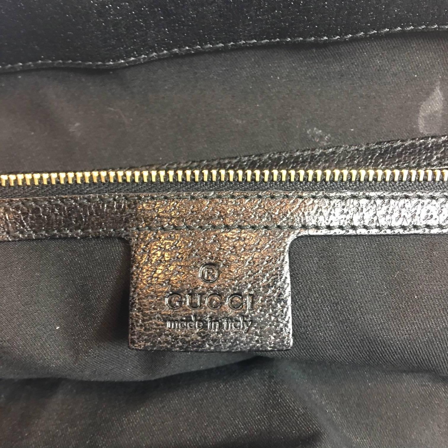 Women's Gucci Black Velvet Treasure Boston Bag For Sale