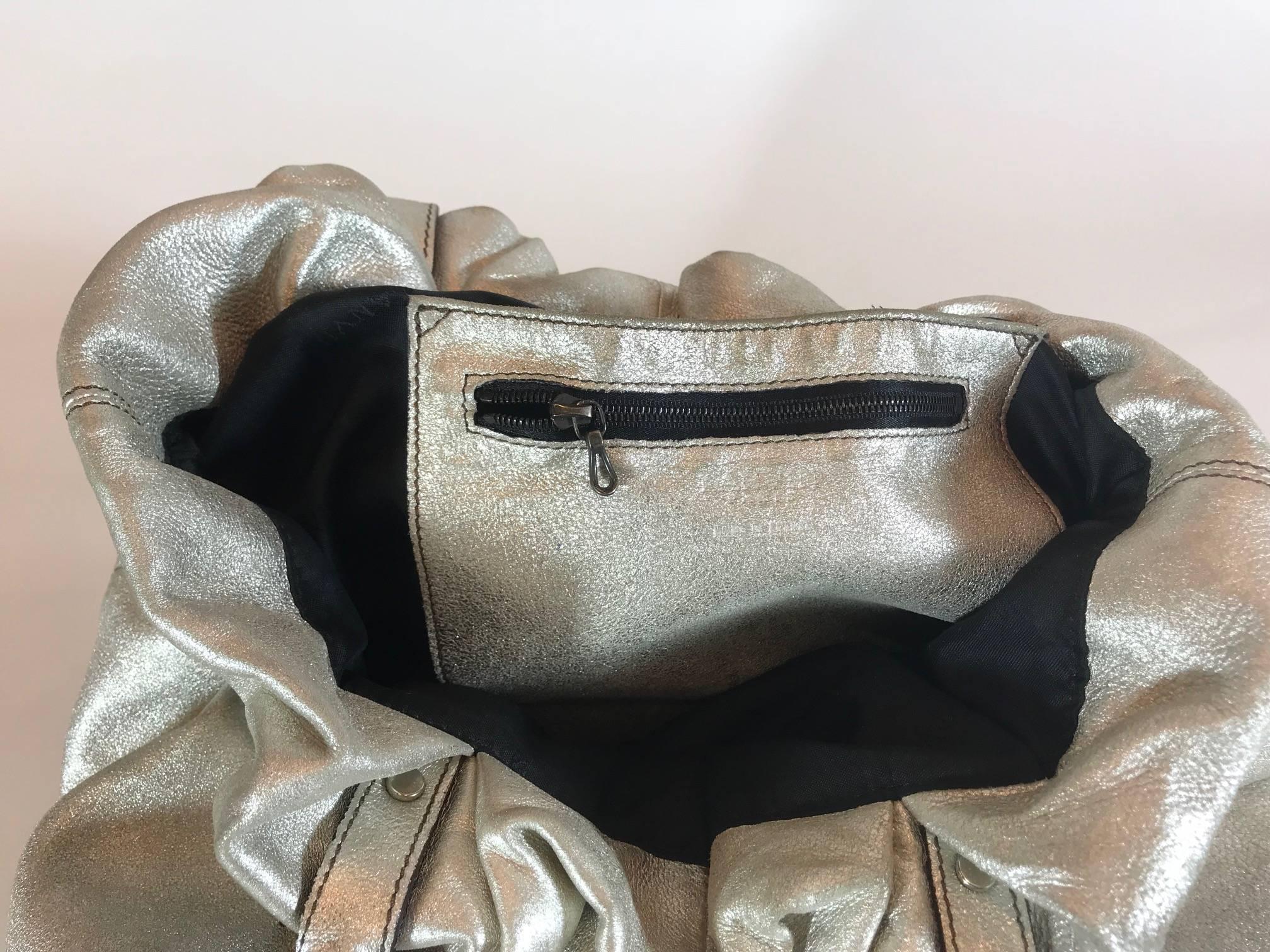 Lanvin Metallic Kentucky Tote For Sale 3