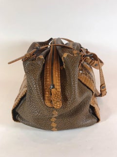 Bottega Veneta Python-Trimmed Resina Cobra Bag