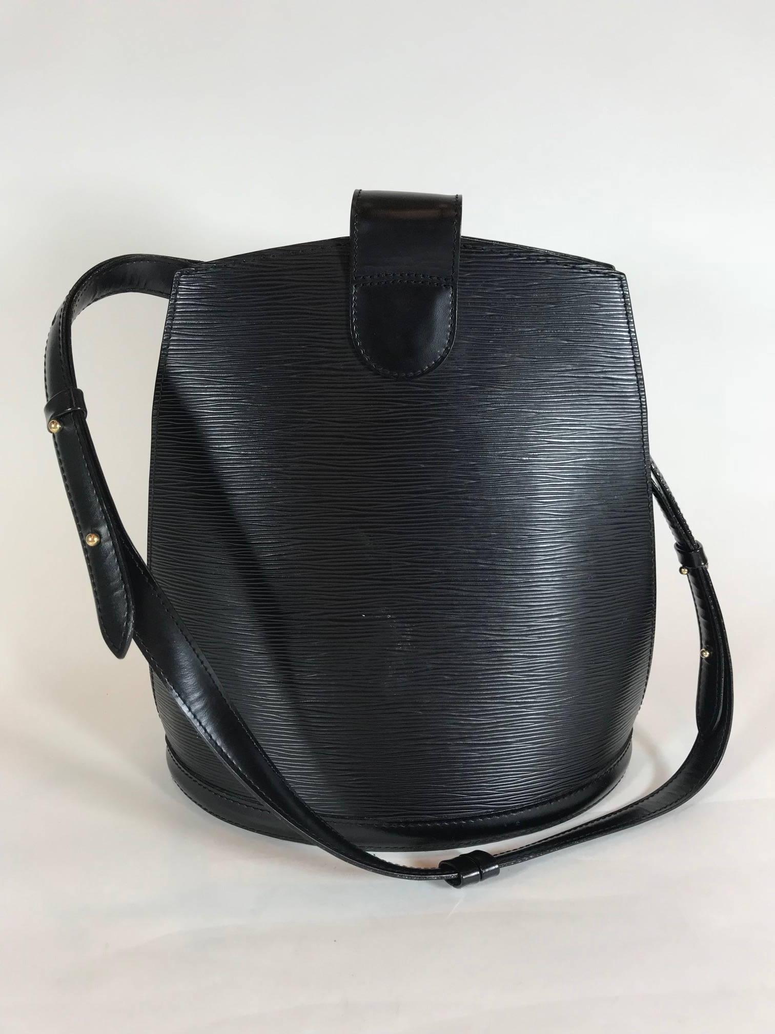 Black Louis Vuitton Epi Cluny Bag For Sale