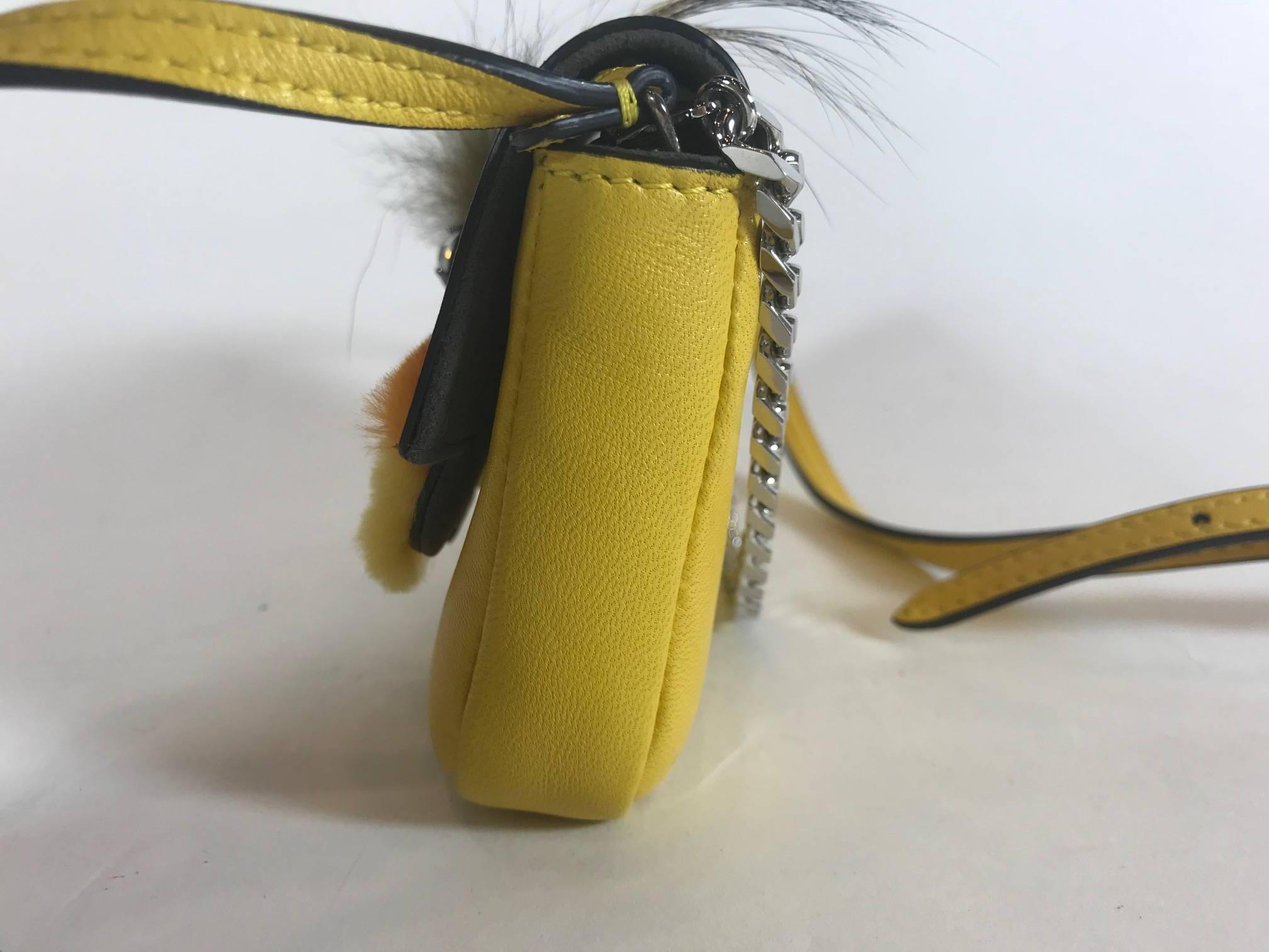 Fendi Micro Monster Baguette In Excellent Condition For Sale In Roslyn, NY