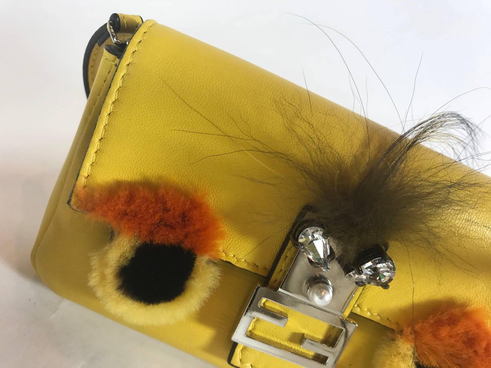 Women's or Men's Fendi Micro Monster Baguette For Sale