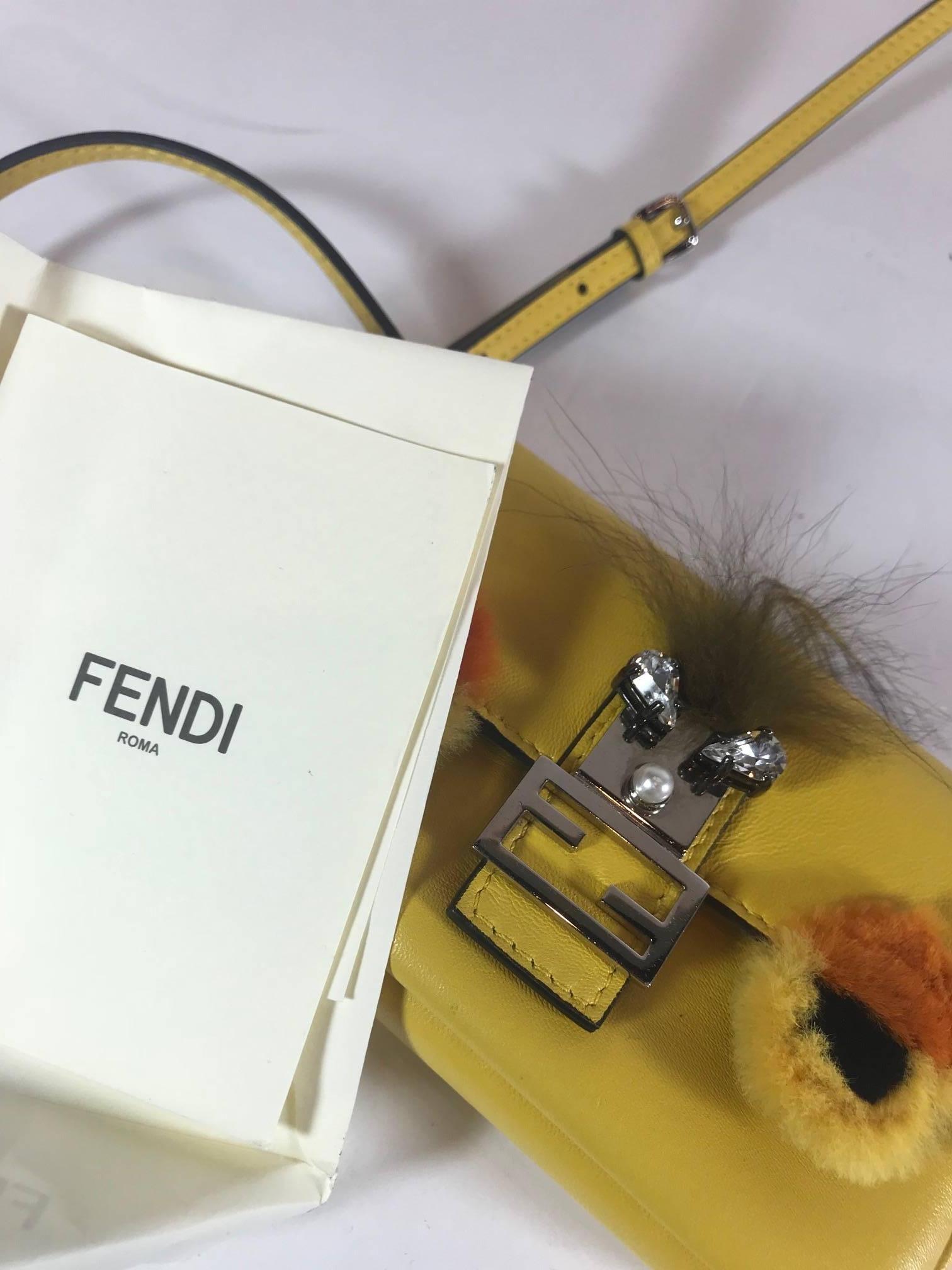 Fendi Micro Monster Baguette For Sale 9