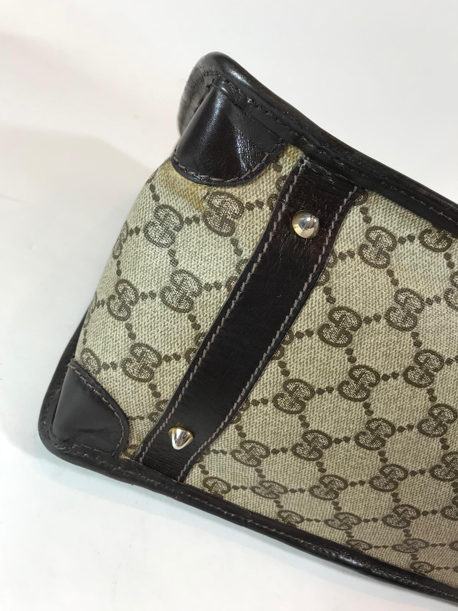 Gucci Vintage Logo Top Handle Bag For Sale 3