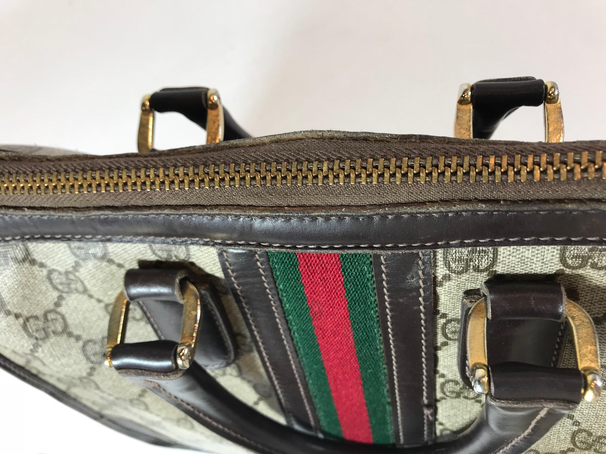 Gucci Vintage Logo Top Handle Bag For Sale 4