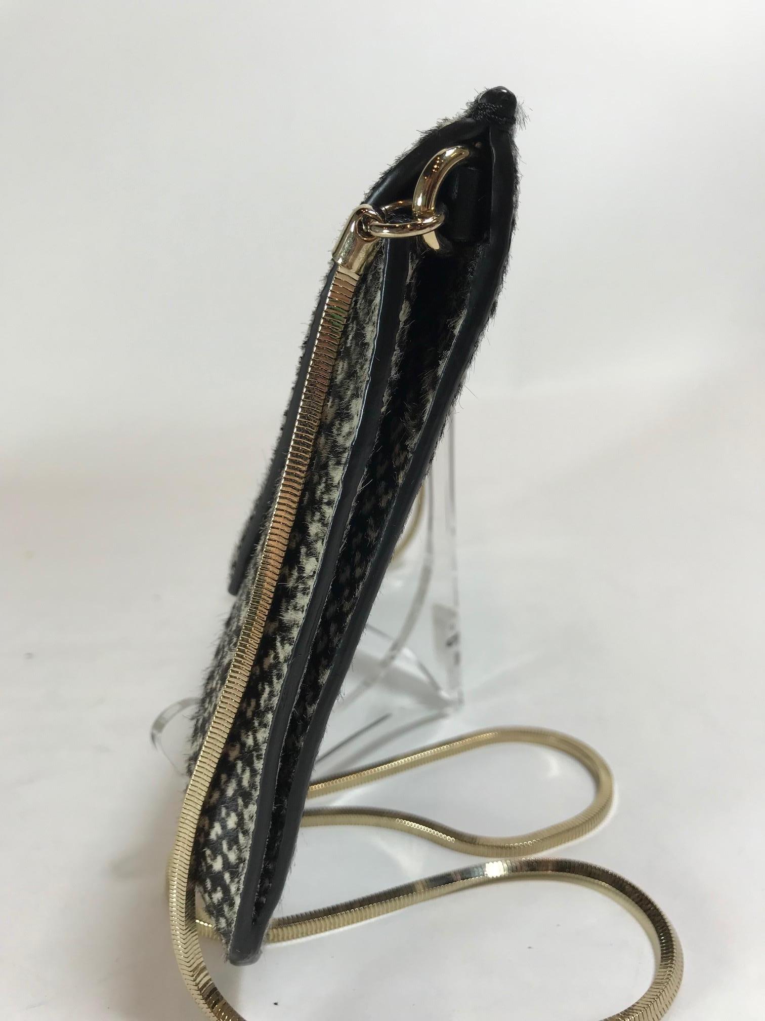 Lanvin Ponyhair Envelope Clutch In Excellent Condition For Sale In Roslyn, NY
