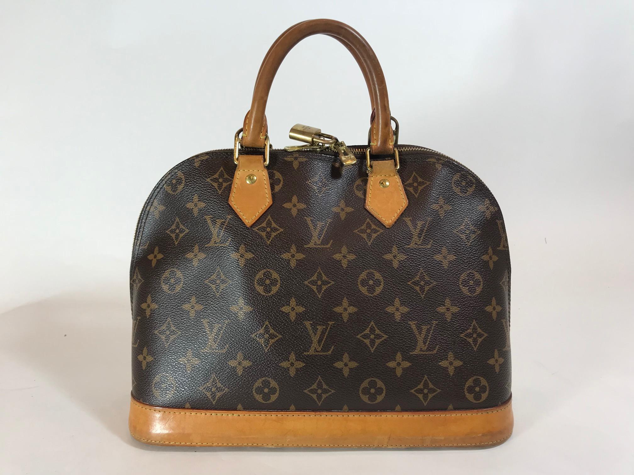 Black Louis Vuitton Monogram Alma PM Bag For Sale