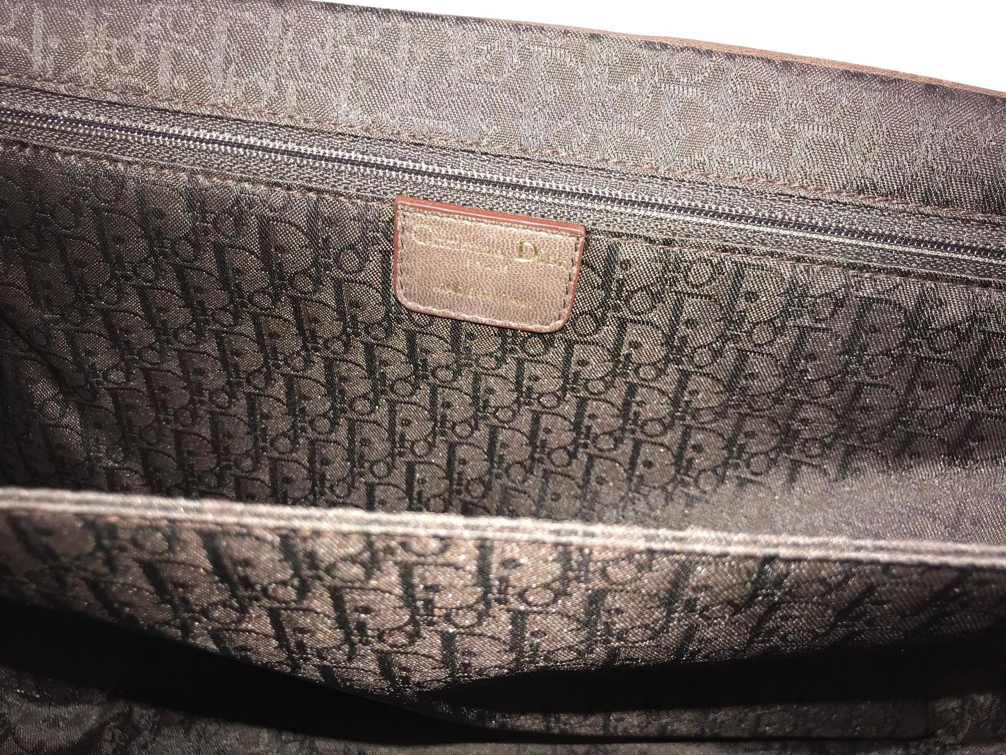 Christian Dior Pleated Leather Shoulder Bag For Sale 4