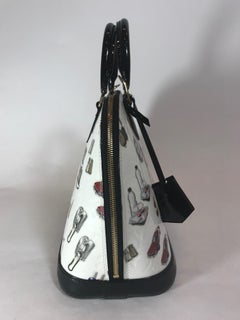 Louis Vuitton White Monogram Vernis and Stickers Alma PM Bag