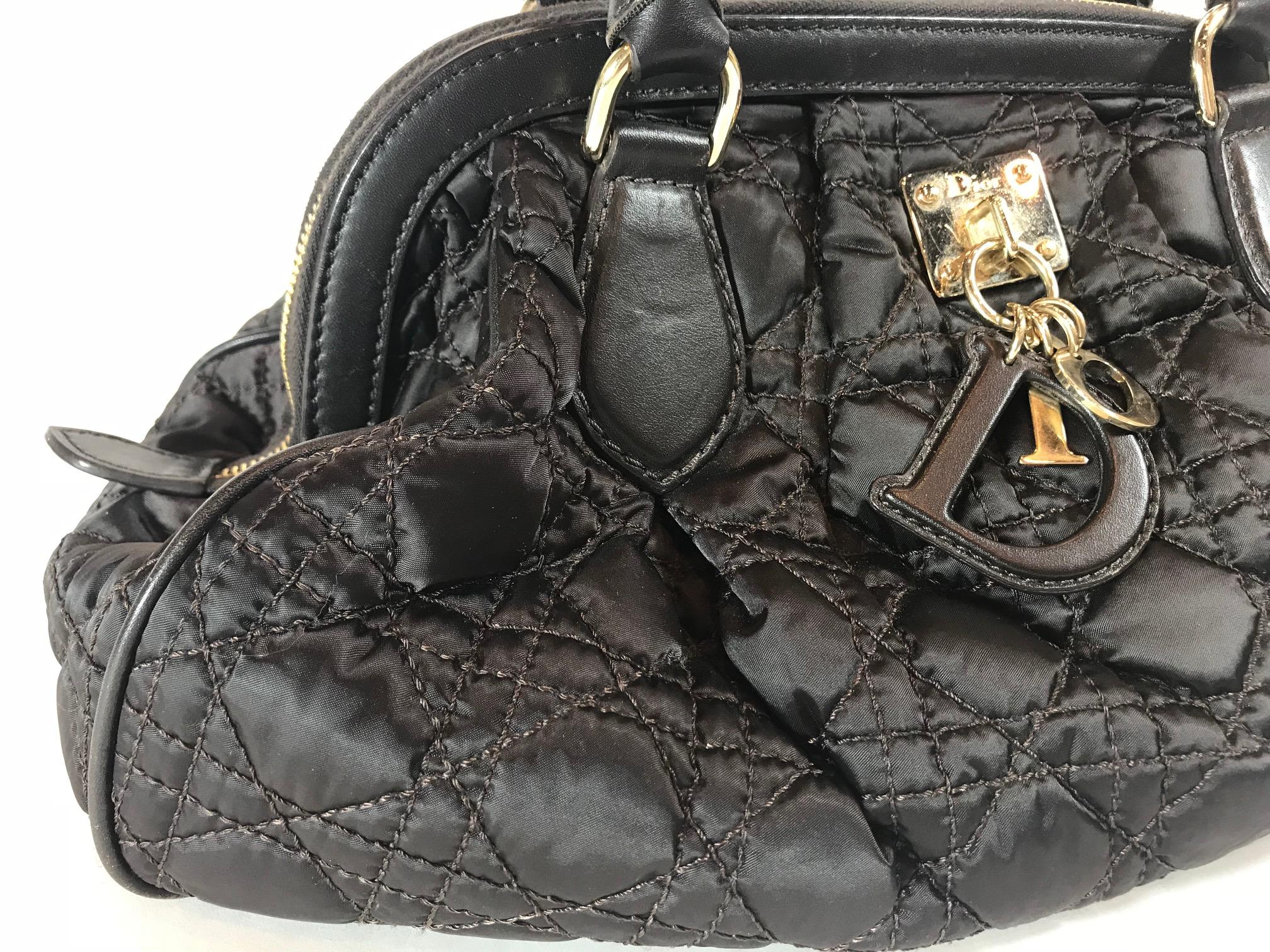 Christian Dior Satin Cannage Doctor Bag For Sale 3