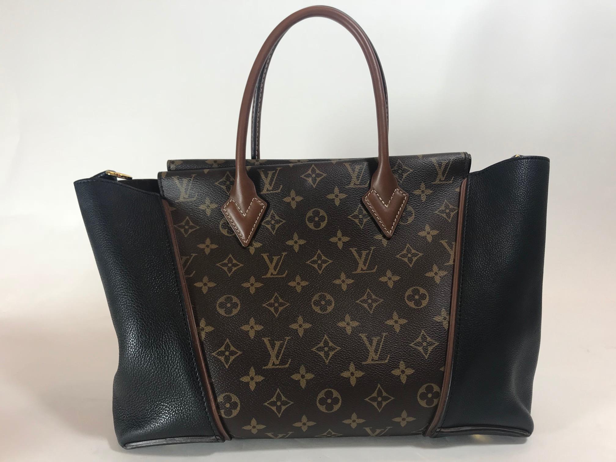 Louis Vuitton Monogram Tote W PM Noir Black In Good Condition For Sale In Roslyn, NY