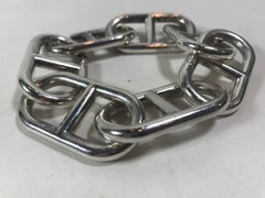 Metallic Sterling Silver "alea Geant Chaine D'ancre" Bracelet