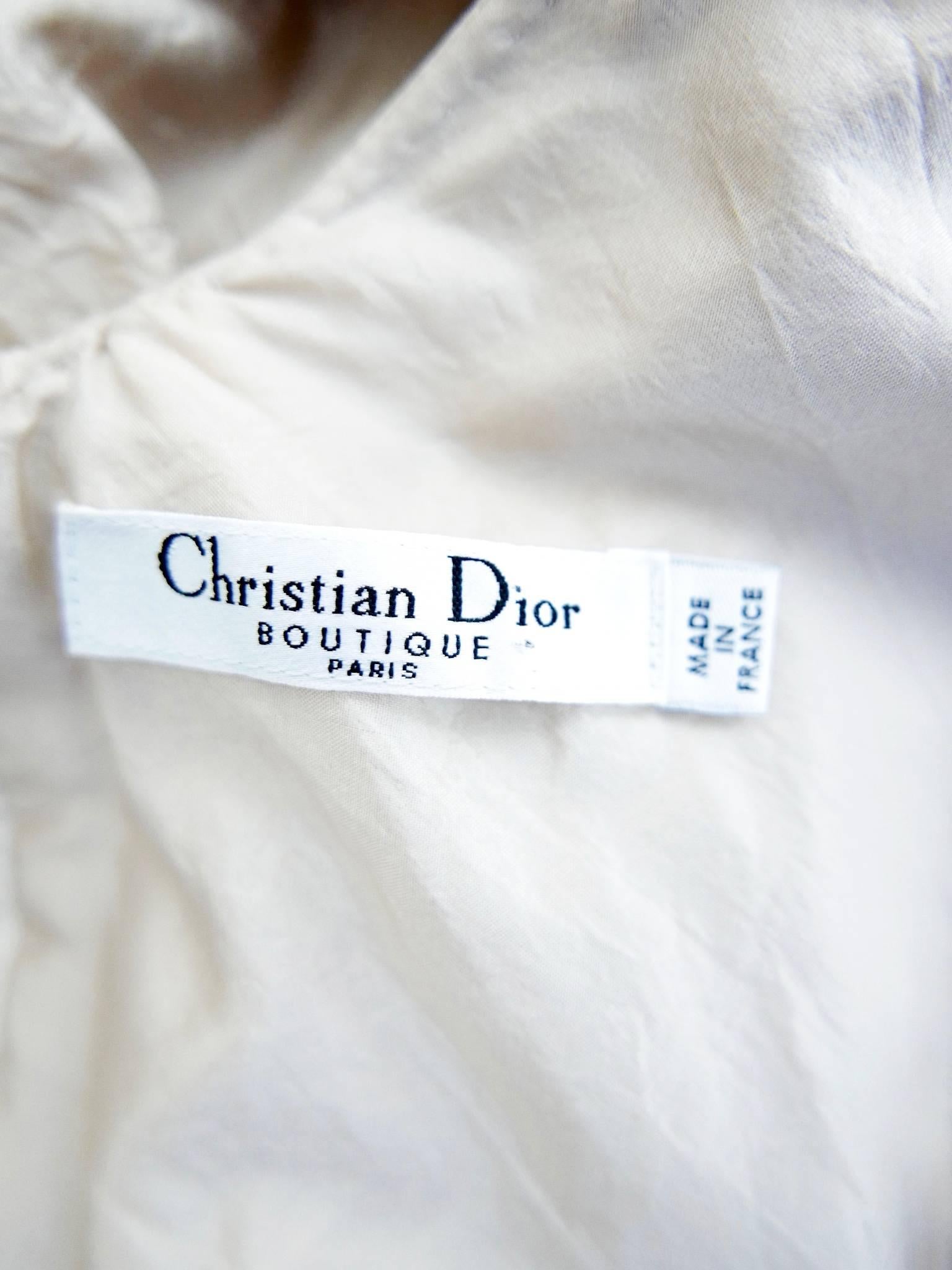 Christian Dior Powder Pink Silk Evening Empire Dress 5