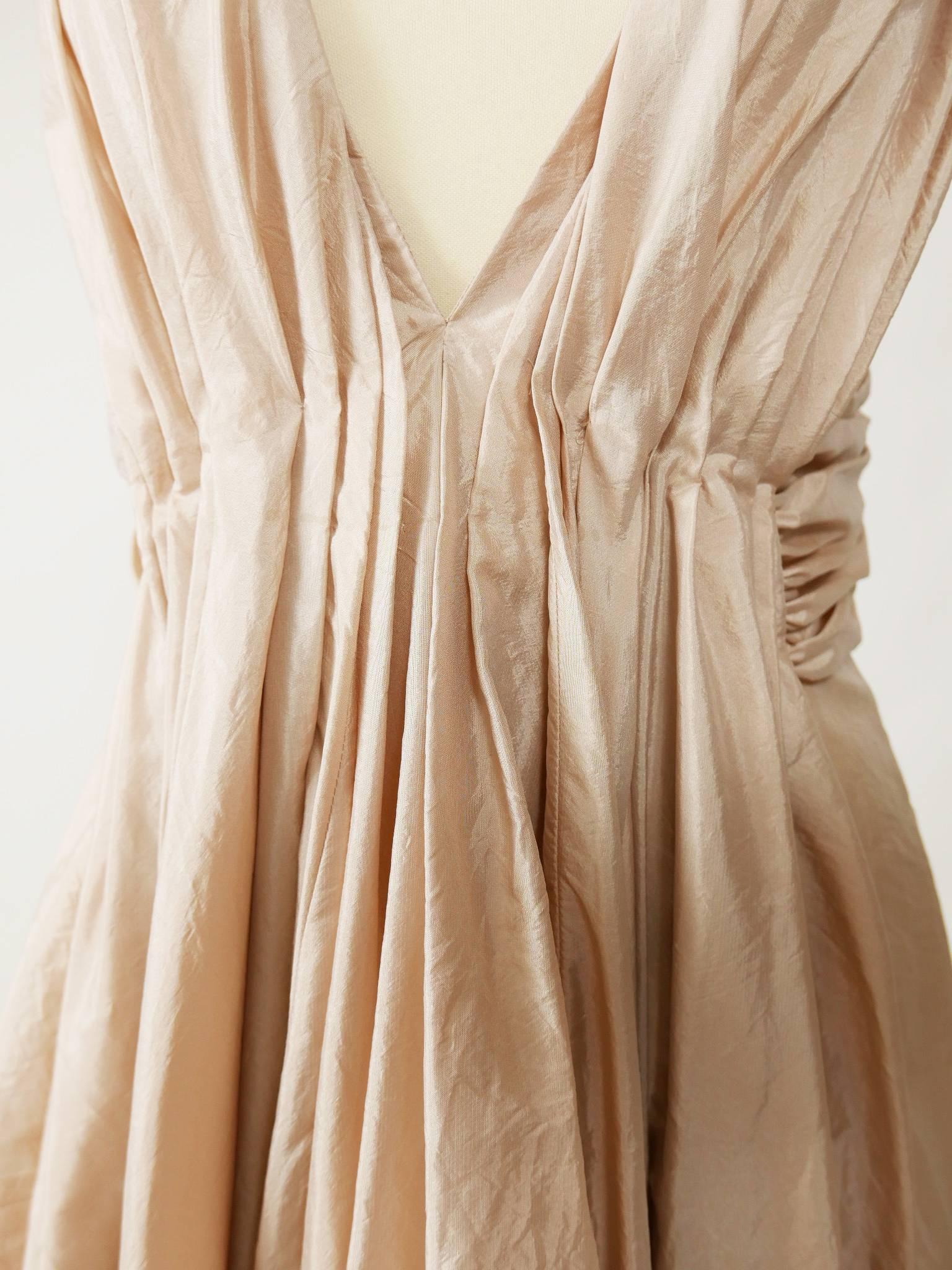 Christian Dior Powder Pink Silk Evening Empire Dress 2