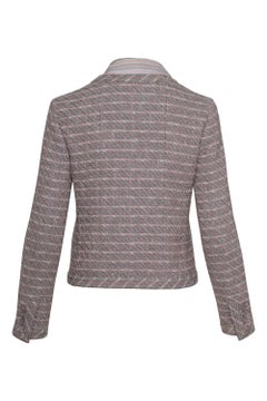 2003 SS CHANEL Weave Jacket with Regular Shirt Collar