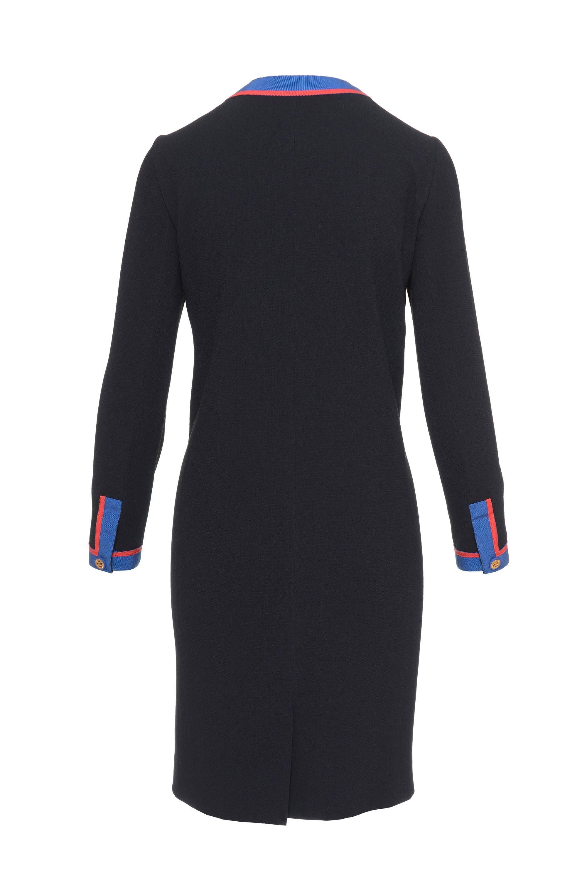 CHANEL BOUTIQUE Black Suit Dress In Excellent Condition In Milan, Italy