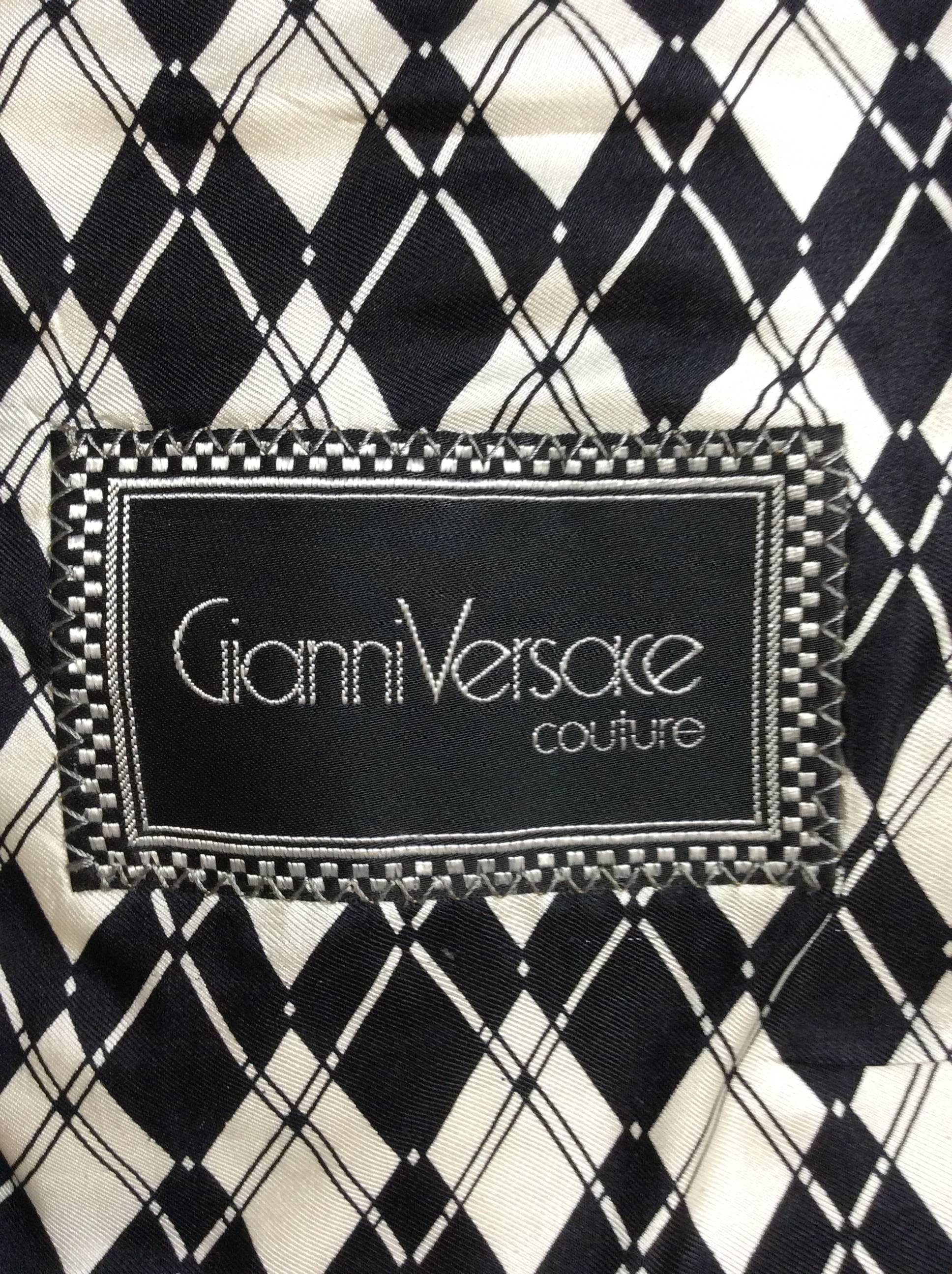 1990s Gianni Versace Rock Couture Silk Blazer Jacket 4