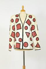 1990s Oleg Cassini Sequins Blazer Jacket