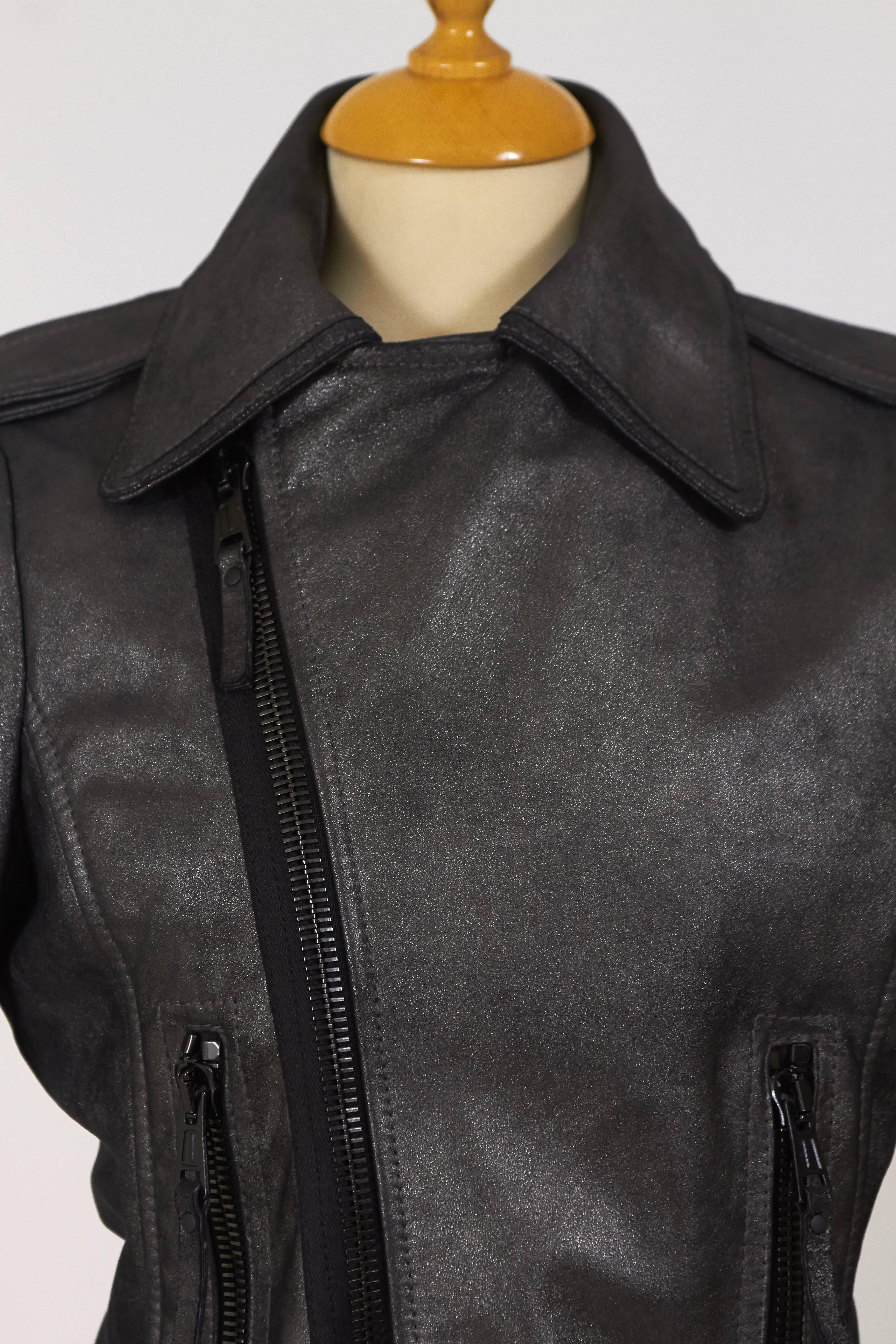 BALENCIAGA Leather Motorcycle Jacket 1