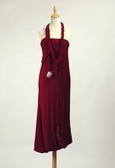 1990s Jean Paul Gaultier Jersey Strapless Dress