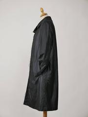 COMME des GARCONS Black Satin Deconstruction Overcoat