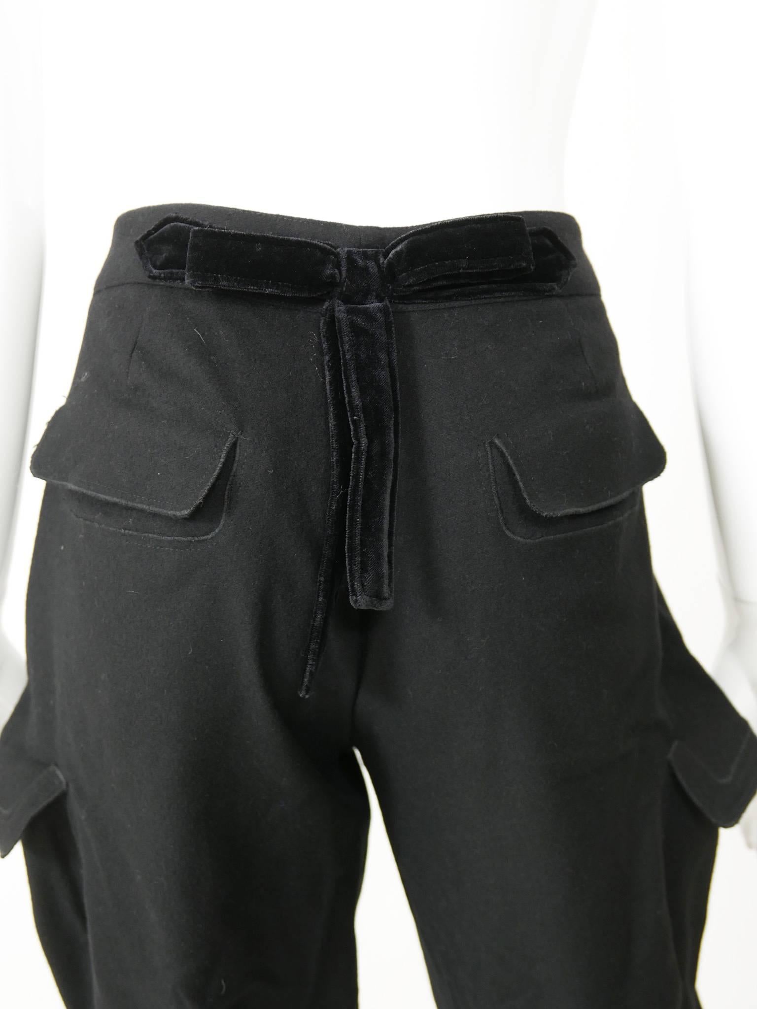 Yves Saint Laurent Rive Gauche Knickerbockers Gaucho Trouser Pants In Excellent Condition In Milan, Italy