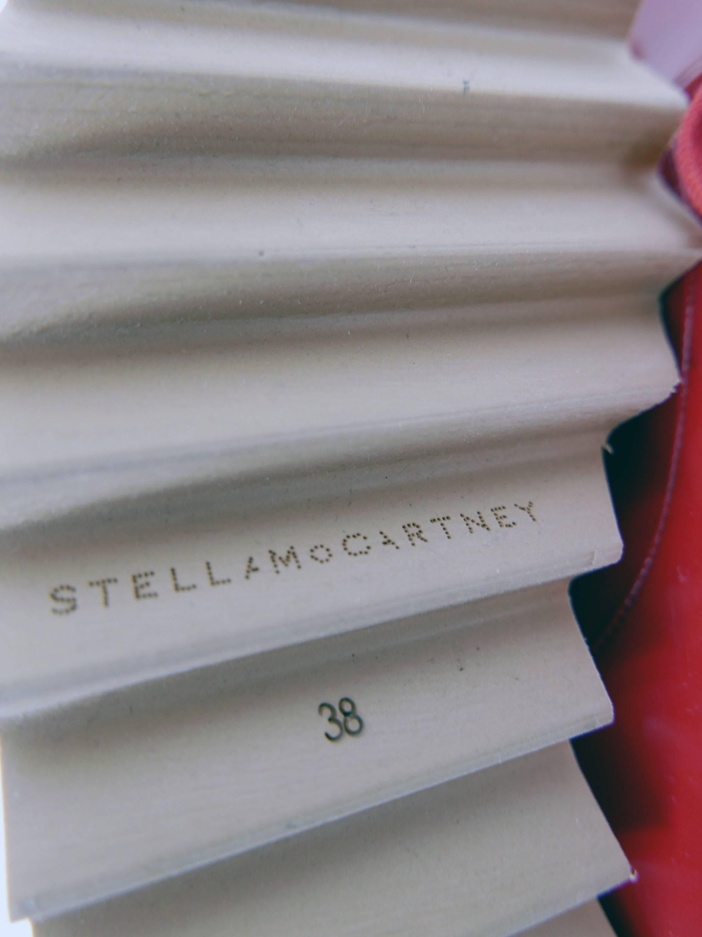 STELLA McCARTNEY Elyse Platform Derby Red Shoes 1