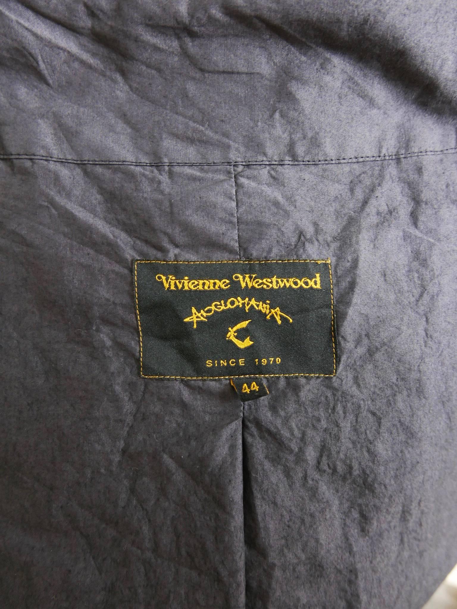 VIVIENNE WESTWOOD ANGLOMANIA Gray Long Coat 4