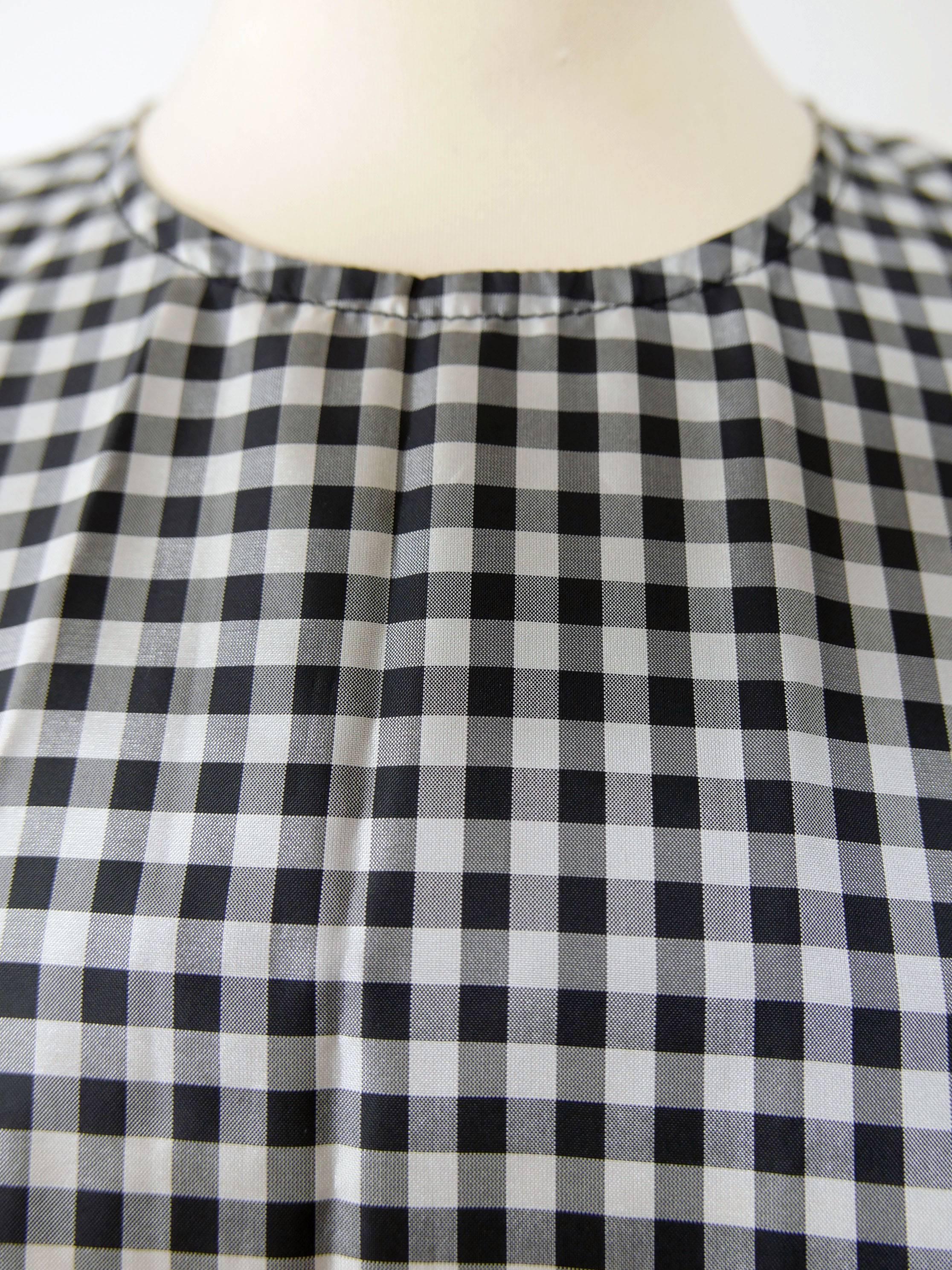 Women's COMME des GARCONS Black and White Gingham Dress