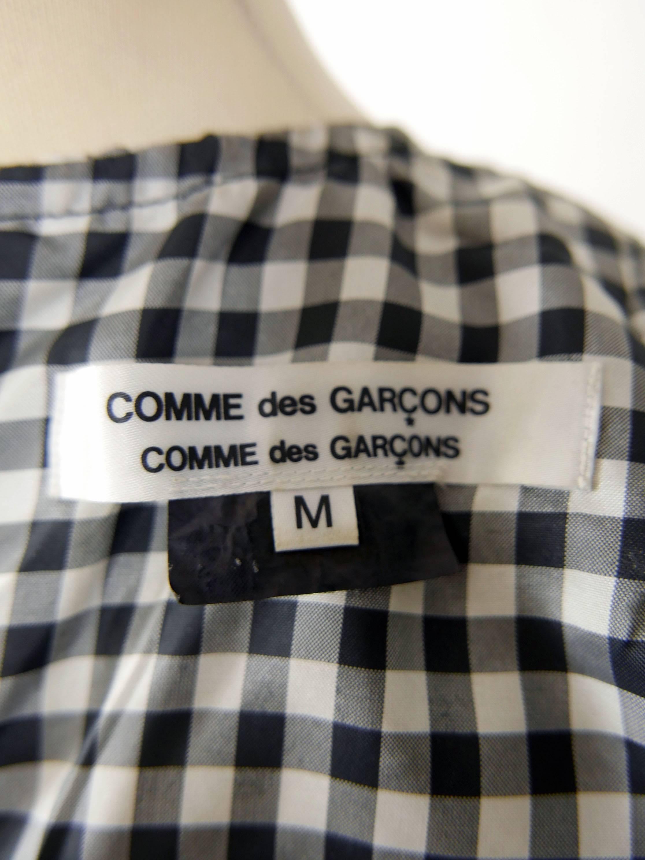 COMME des GARCONS Black and White Gingham Dress 1