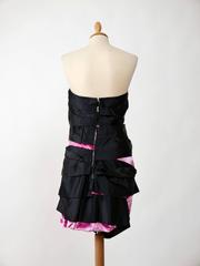MARC JACOBS Black and Pink Strapless Mini Dress