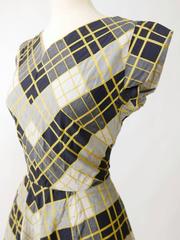 1950s Chess Print Cotton Dress