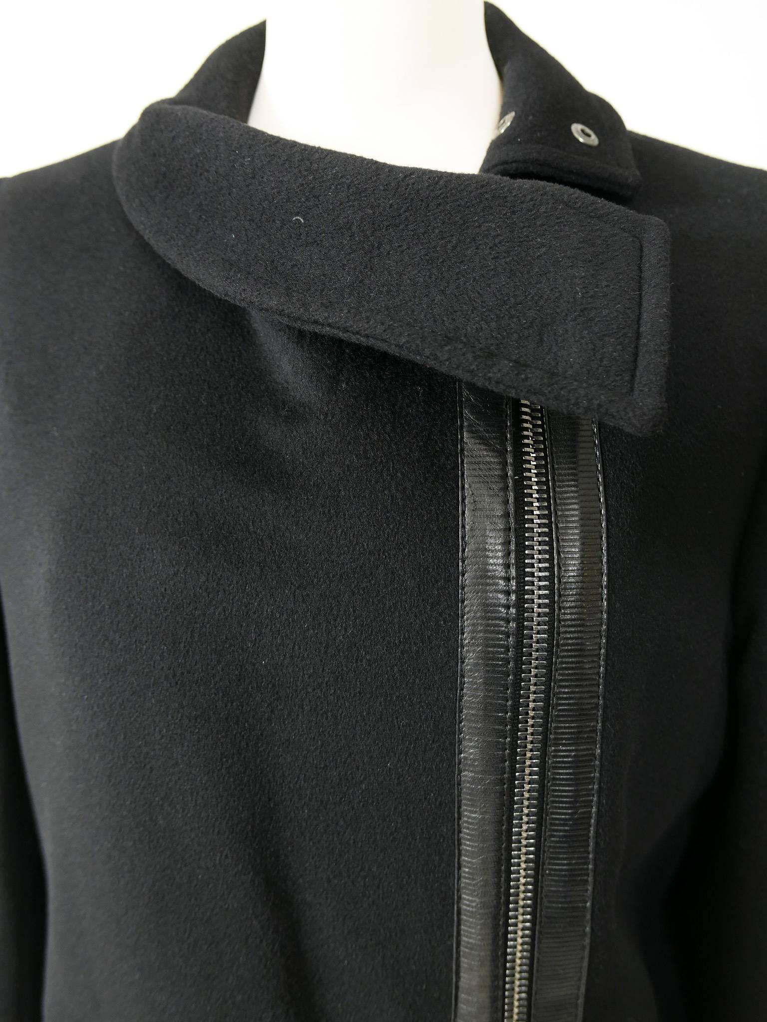 Gucci Made in Italy Black Wool Coat 1