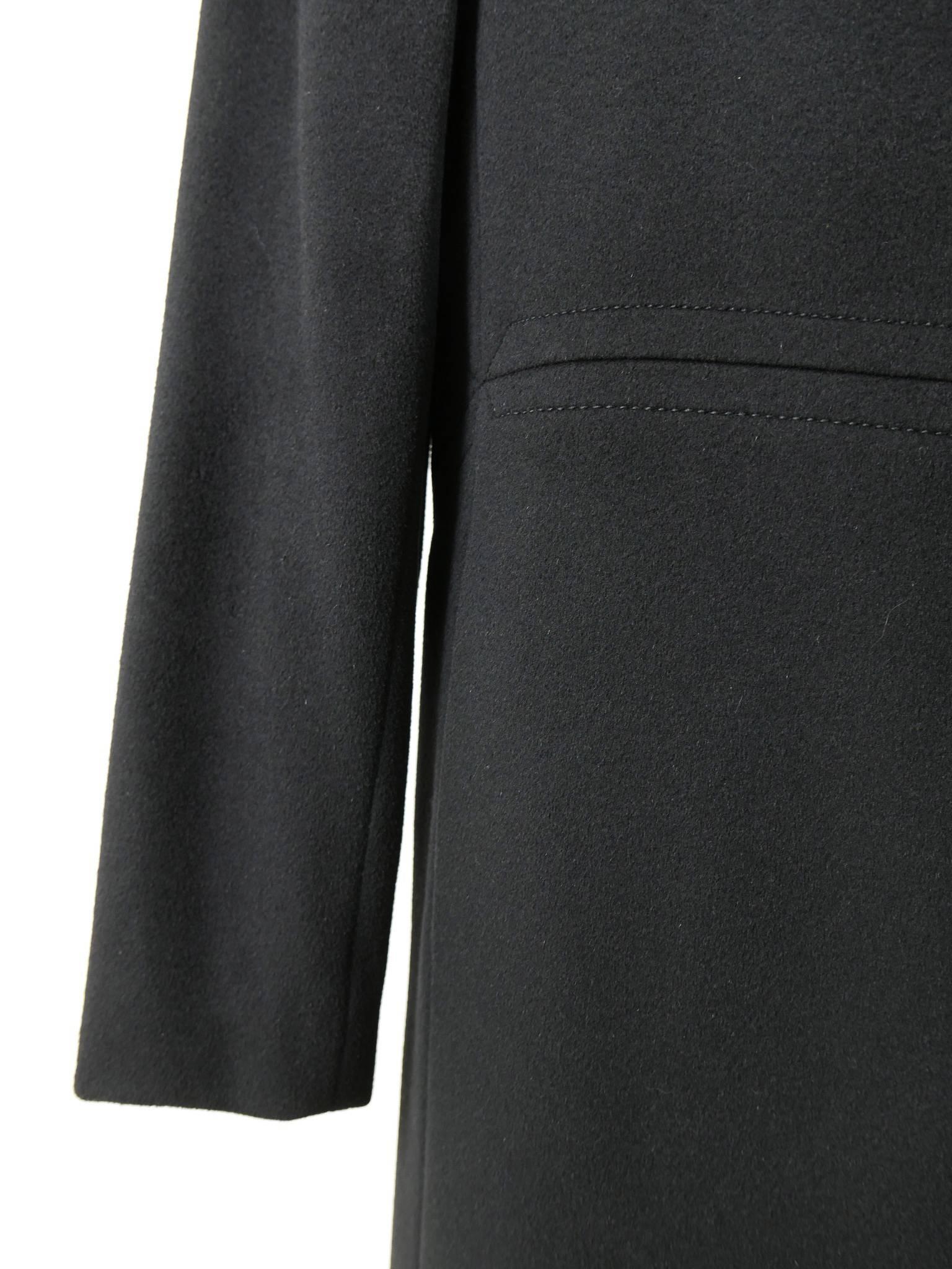 Gucci Made in Italy Black Wool Coat 4