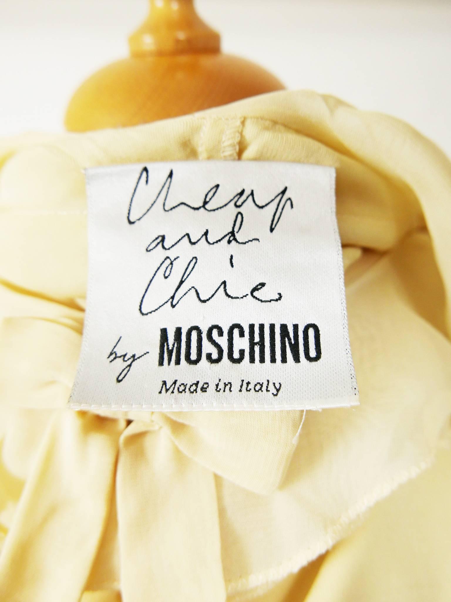 1990s CHEAP and CHIC by MOSCHINO Olive Oyl Collection Blouse Shirt For Sale 2