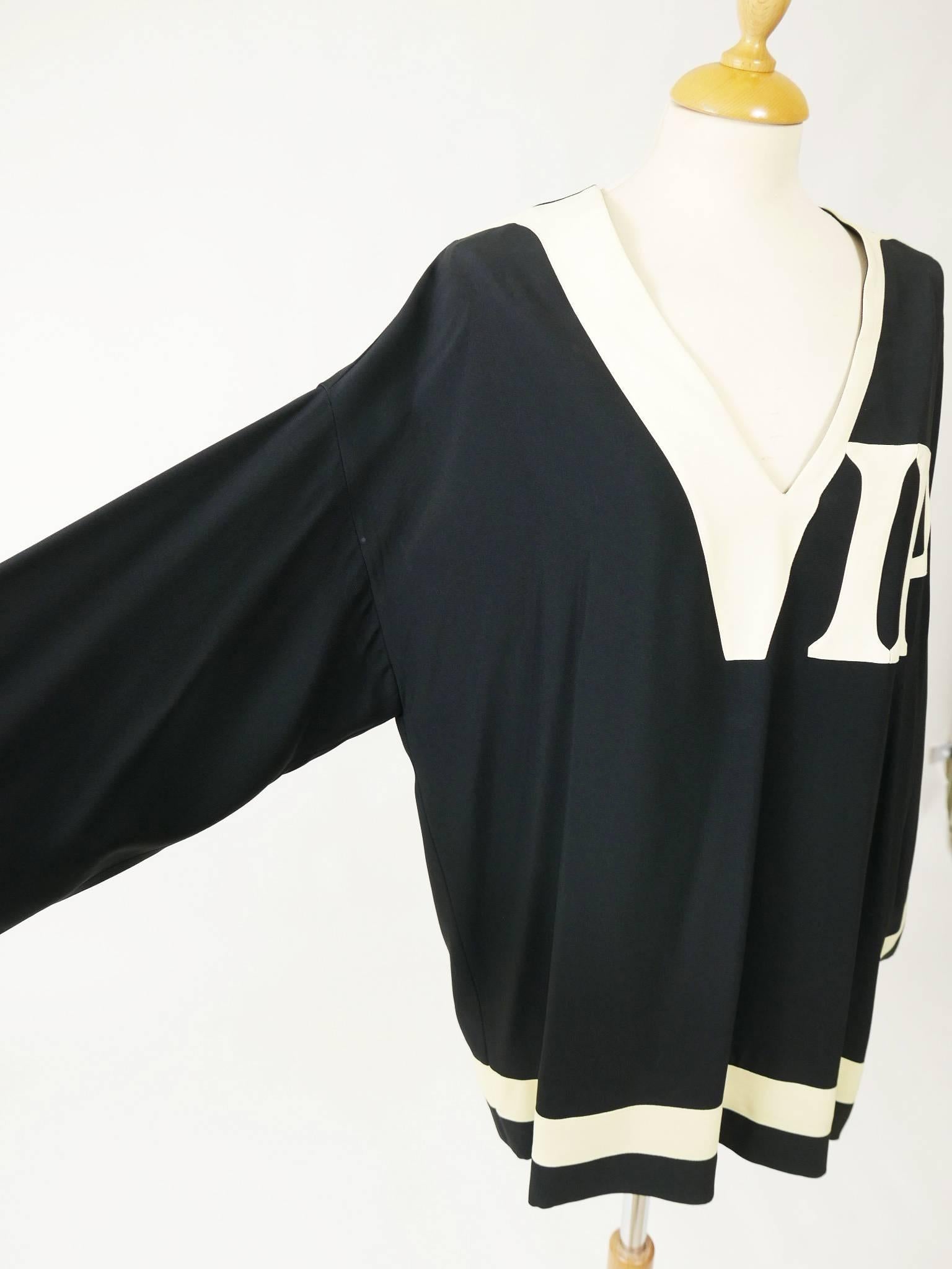 1990s MOSCHINO Couture VIP Football Jersey Blouse 2