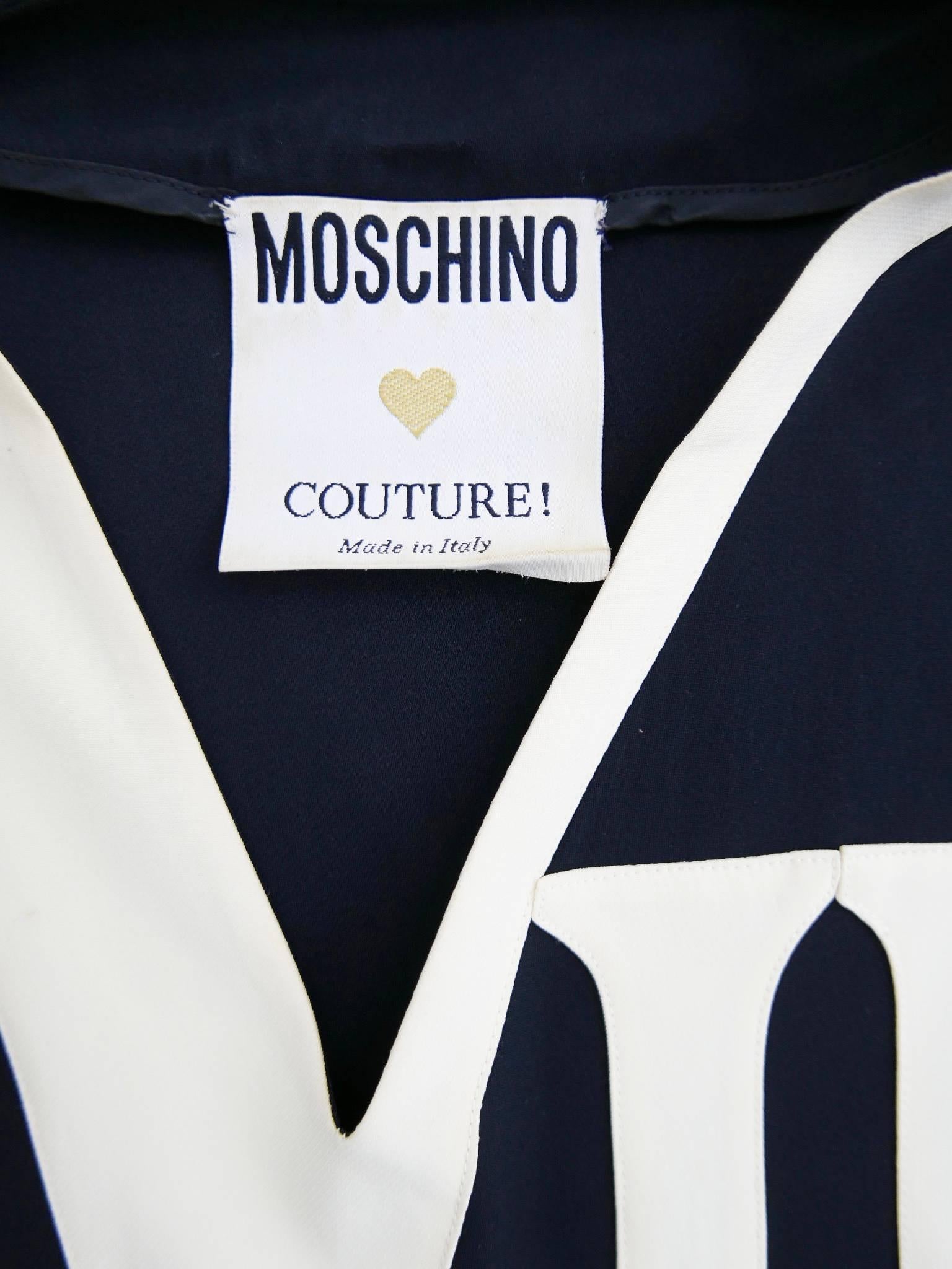 1990s MOSCHINO Couture VIP Football Jersey Blouse 3