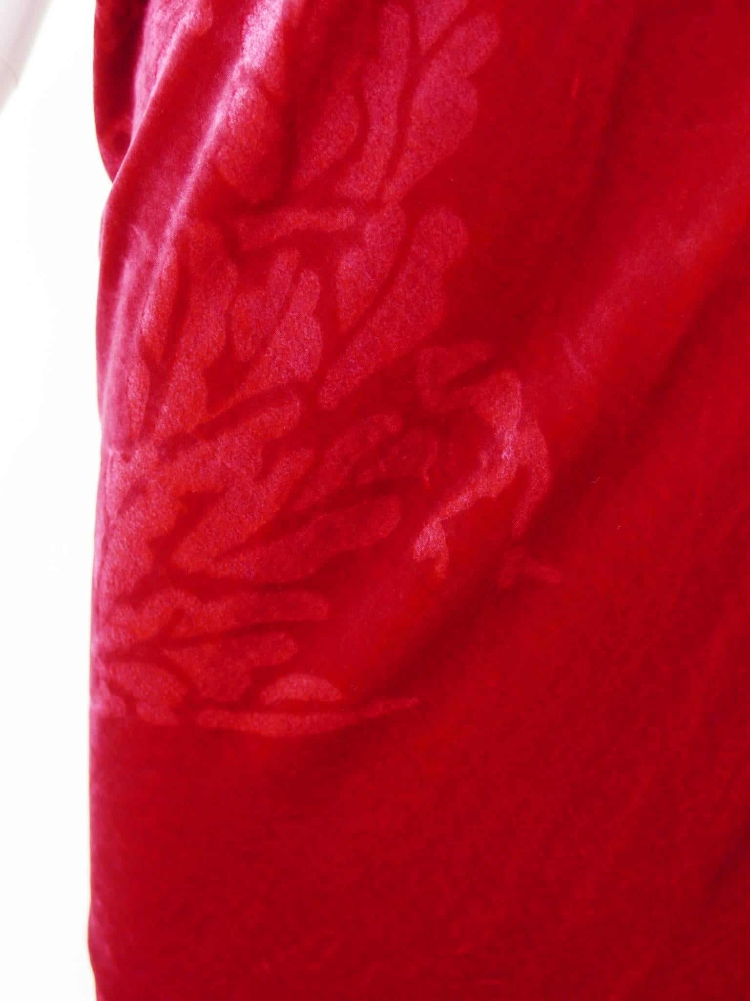 Christian Dior by John Galliano Red Silk Bias Cut Evening Dress 2