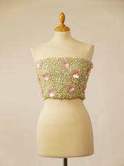 1980s Callaghan Beadeds Sequins Top Bustier