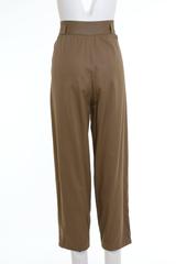1980s GIANNI VERSACE Mud Gabardine Pants