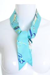 HERMÈS Authentic Silk Scarf Twilly w/Box