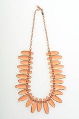 11950s Matisse-Renoir Copper "Aztec" Geometric Necklace