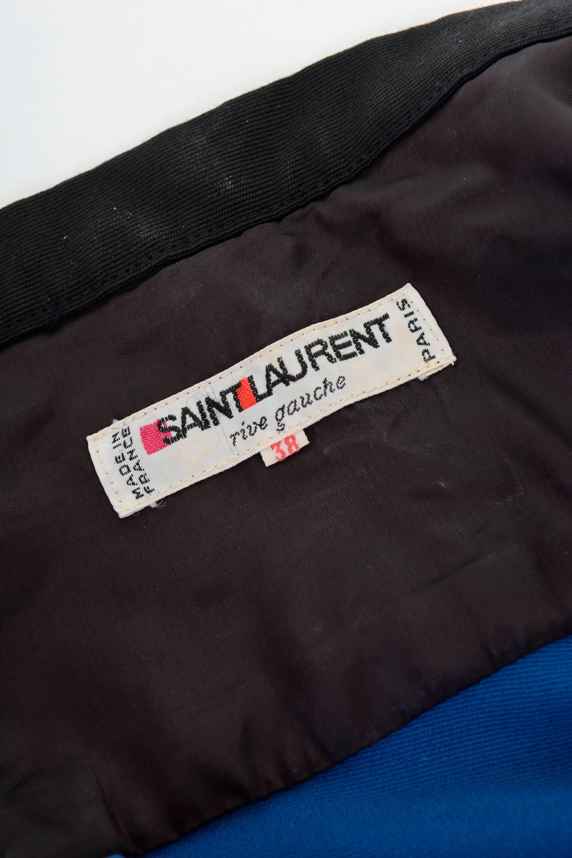 1980s YVES SAINT LAURENT Rive Gauche Wool Skirt In Excellent Condition In Milan, Italy