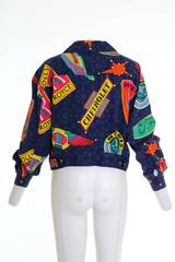 1990s VERSACE Jeans Couture Car Logo Colorful Jacket