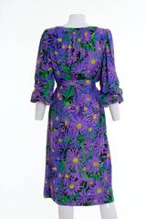 1970s KEN SCOTT Hand Printed Tunic Dress